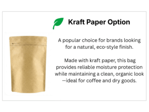 stand up coffee pouches with/without one way degassing valve